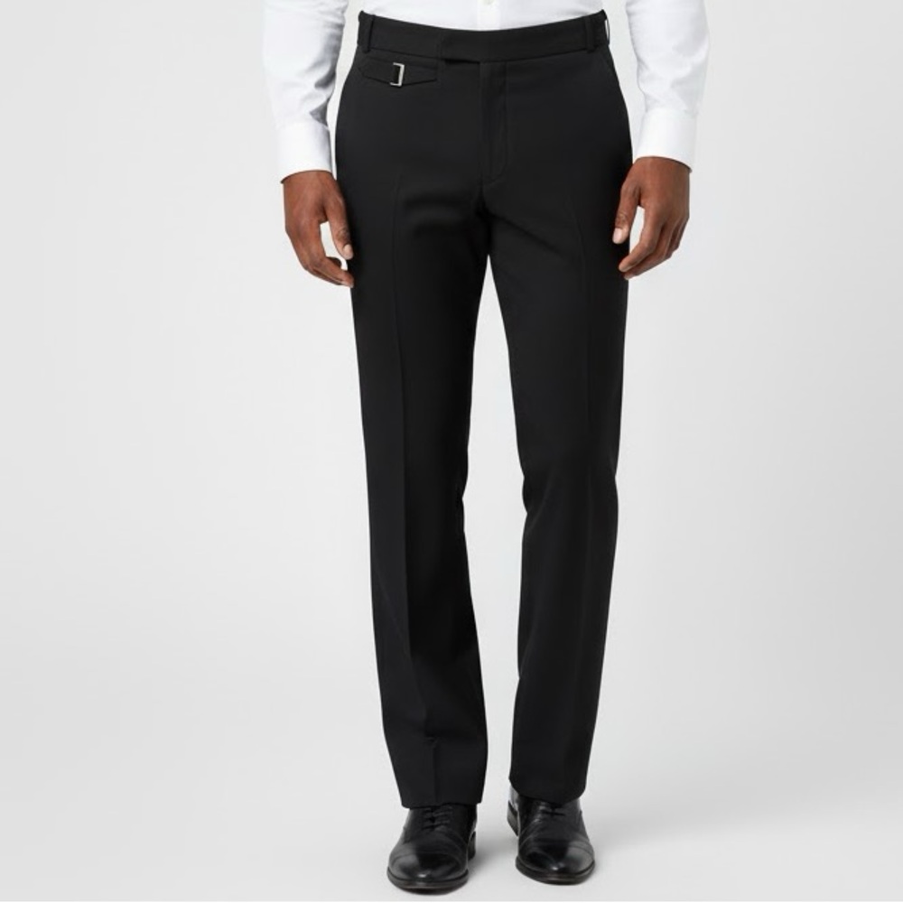 FOLEY AND BONNY DISTINCTIVE MEN’S Wear Black SLACKS TROUSERS pants PROFESSIONAL